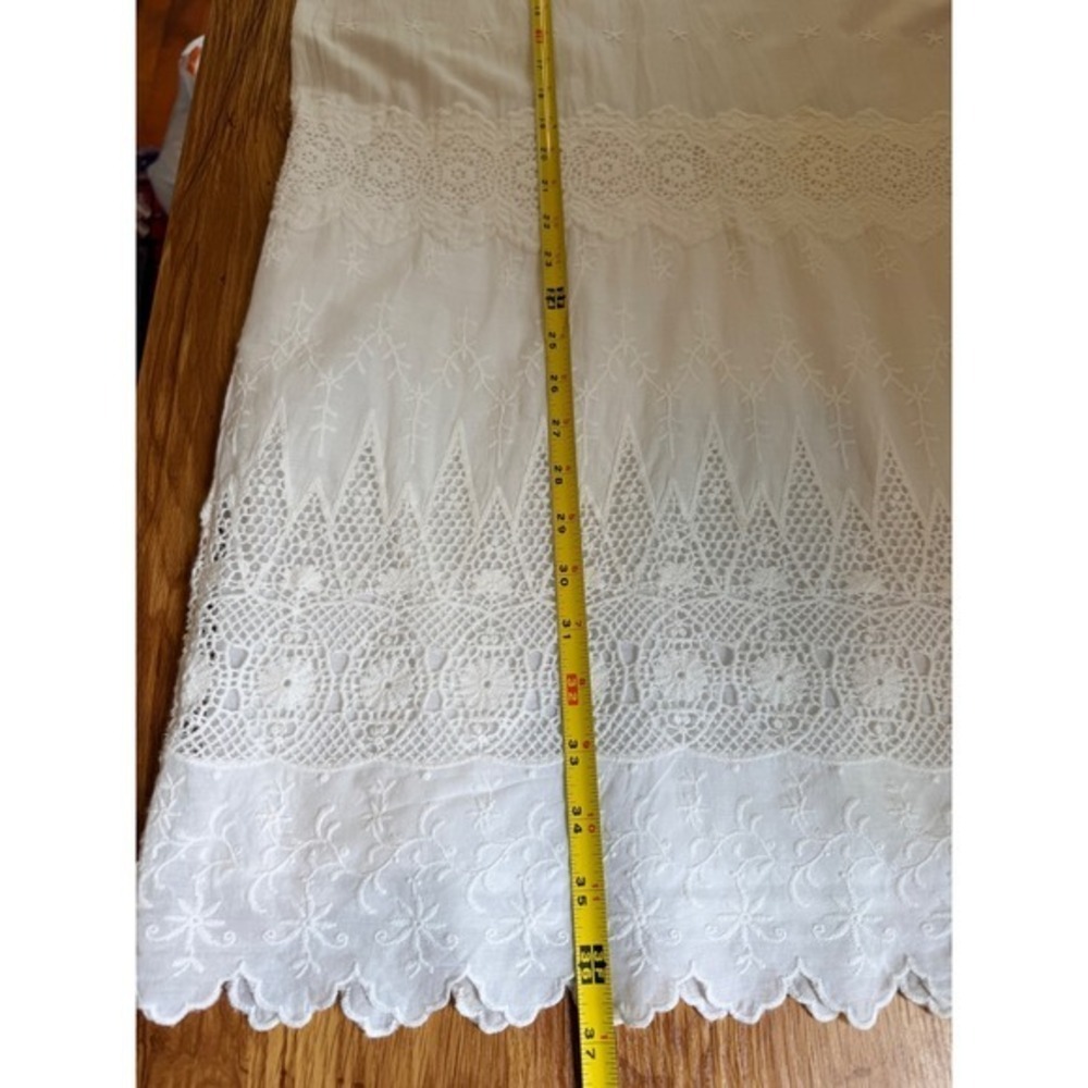 Ulla Johnson Viola White Cotton Lace Embroidered Crew Neck Mini Dress Size S 4 - Picture 12 of 16